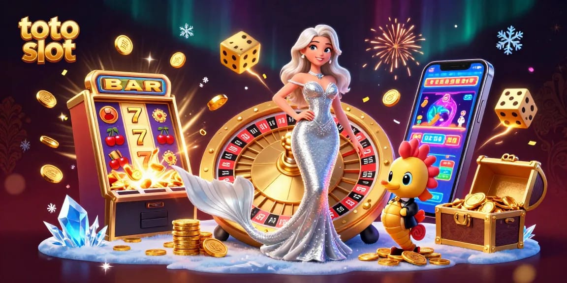 Spin to win with exciting toto slot action amidst vibrant casino elements!