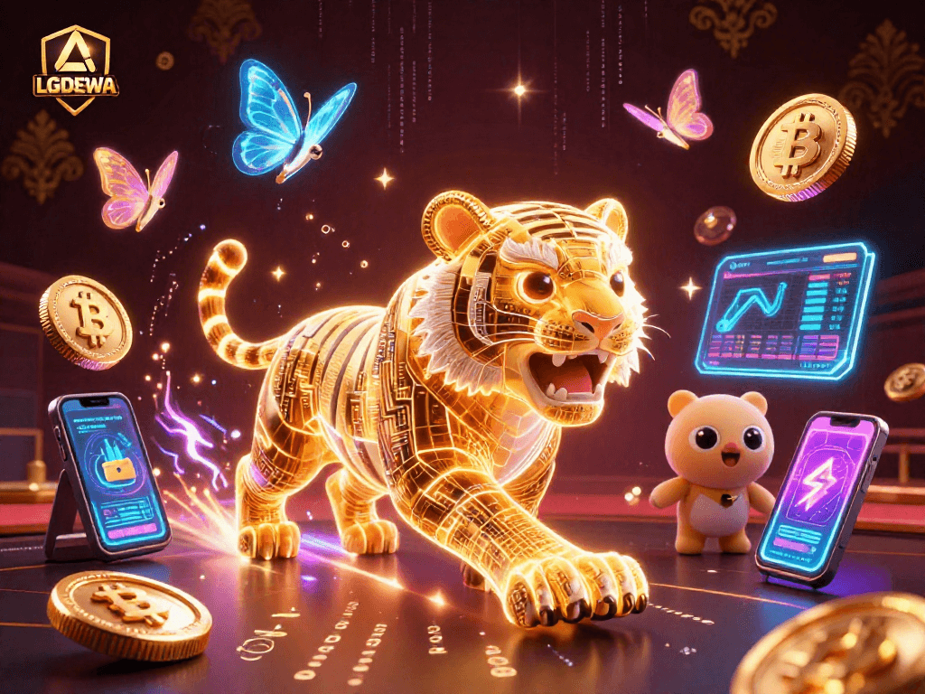 Engage with the swiftly advancing LGODEWA casino realm, where neon tigers and crypto treasures await!