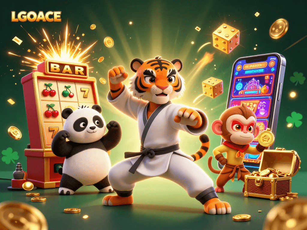 LGOACE engages players with exciting slots, vibrant animations, and a lively casino atmosphere.