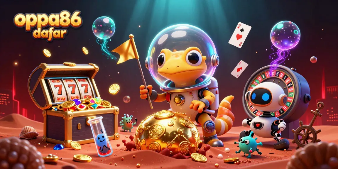 Join the excitement at oppa86 daftar for thrilling slot games in a vibrant Martian casino