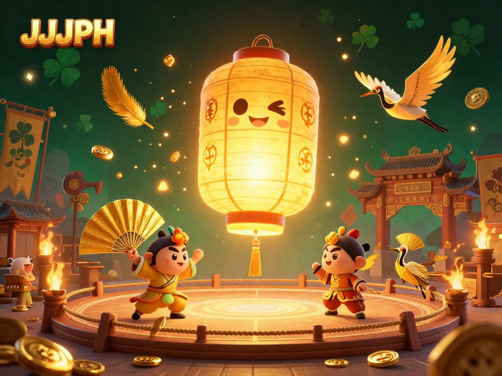 Experience thrilling gameplay at JJJPH with vibrant casino spirits, golden lanterns, and lucky symbols.