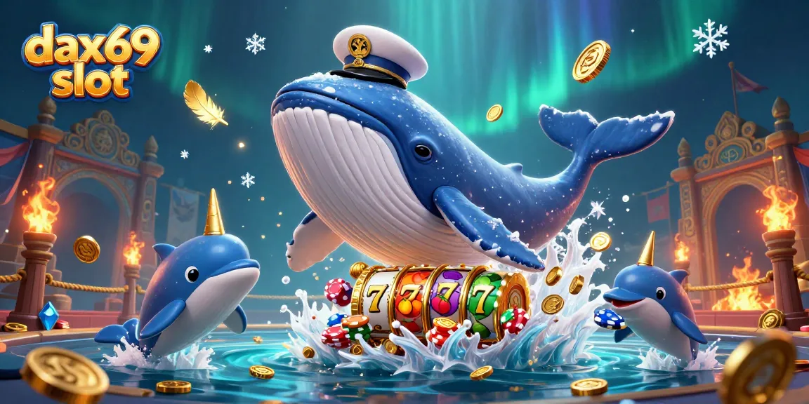 Menyaksikan keseruan permainan dax69 slot dengan ikan paus dan lumba-lumba dalam lautan koin.