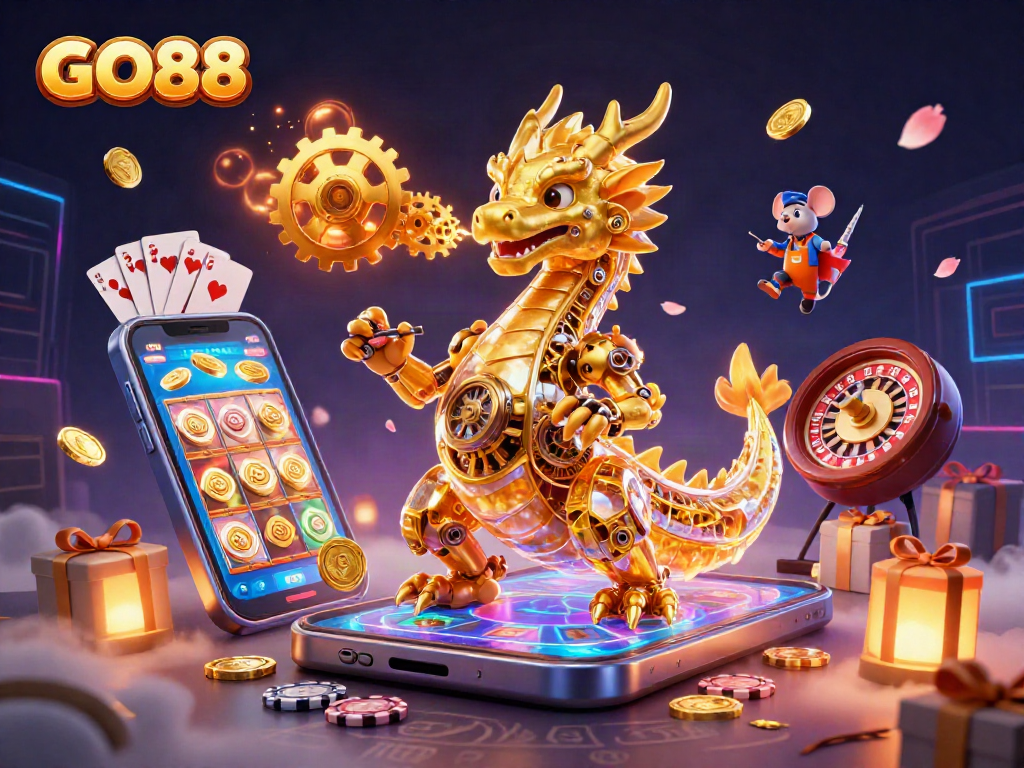 Experience the excitement of GO88 with vibrant slot games and dynamic casino elements.