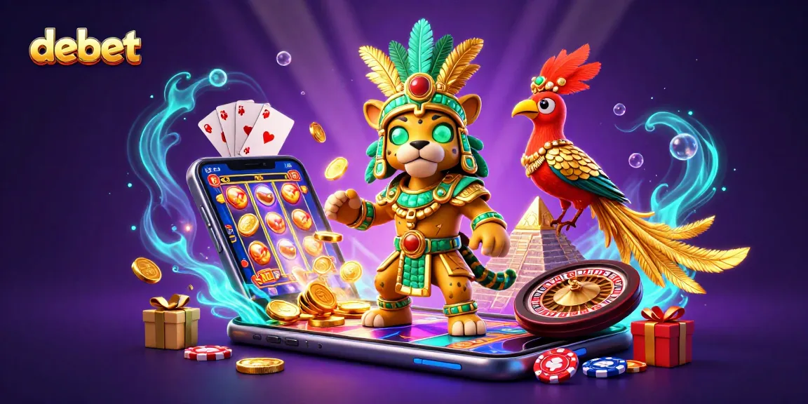 Experience debet gaming excitement with a Mayan jaguar priest, slot games, and stunning visuals.