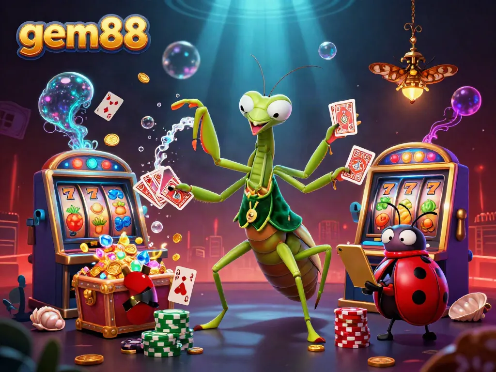 Experience thrilling gameplay at gem88 with vibrant slot machines and dynamic characters.