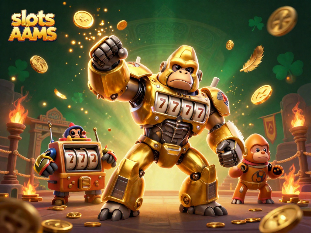 Scopri i fantastici slot non AAMS con il gorilla meccanico e effetti di gioco affascinanti.