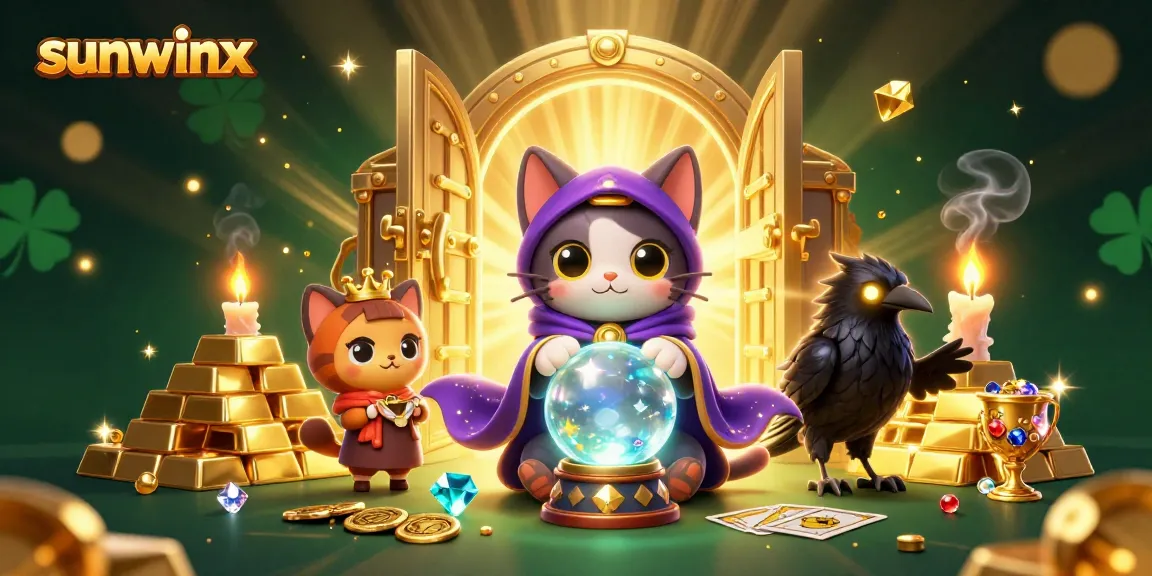 Spin to win with sunwinx, featuring a mystical cat and shimmering casino treasures.
