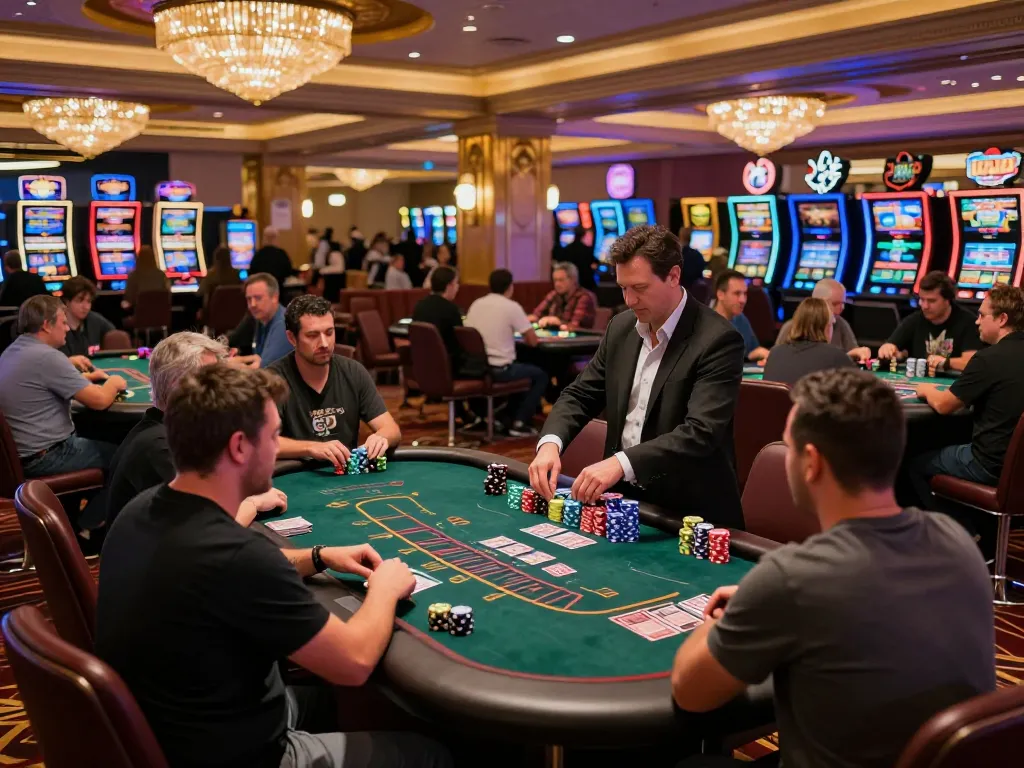 Players strategizing around a blackjack table at vegrecipeworld casino reflecting a vibrant atmosphere.