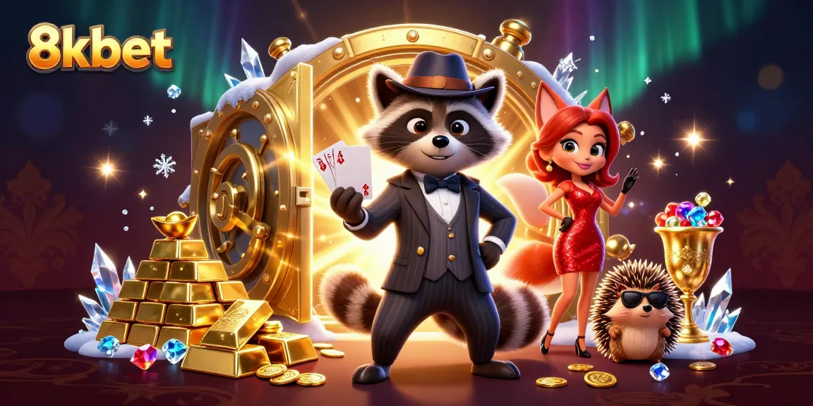Experience thrilling moments at 8kbet with charming characters amidst a treasure-filled casino