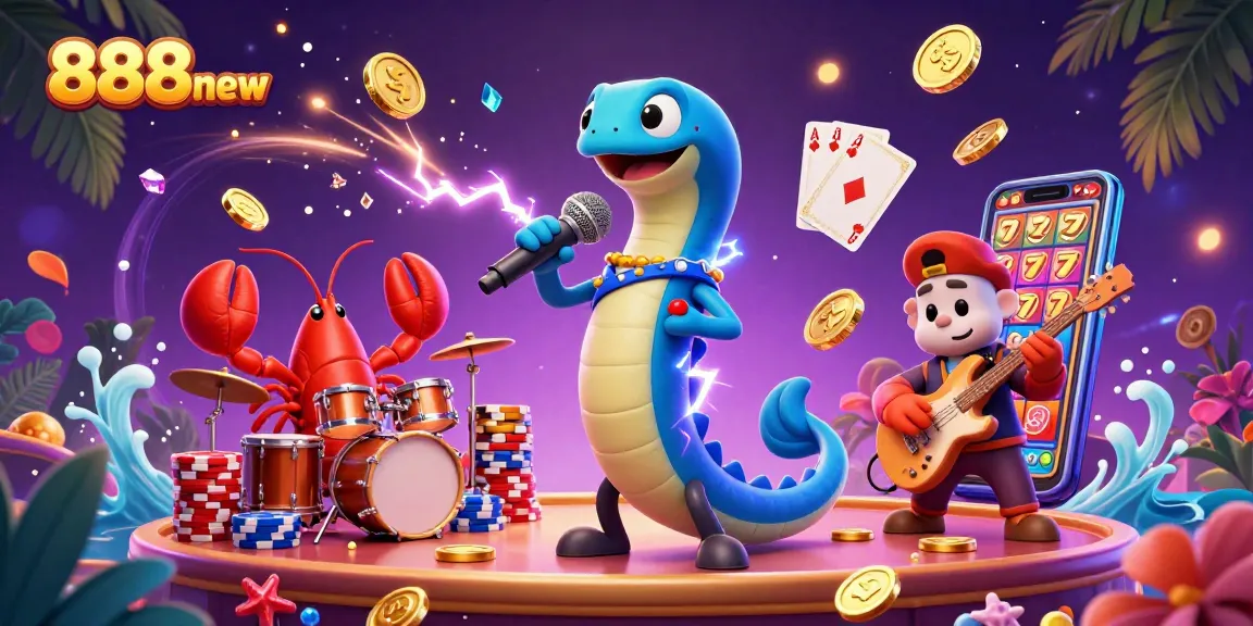 Engage with the colorful underwater casino experience at 888new, featuring vibrant characters and dynamic game elements.