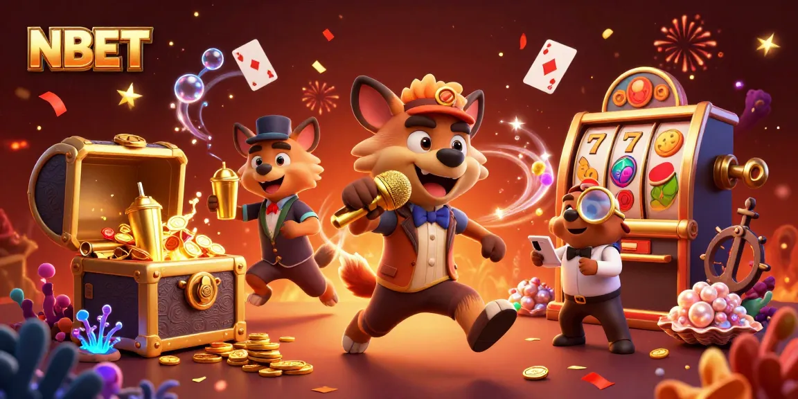 Engage with the vibrant NBET comedy casino scene featuring hyenas in action.