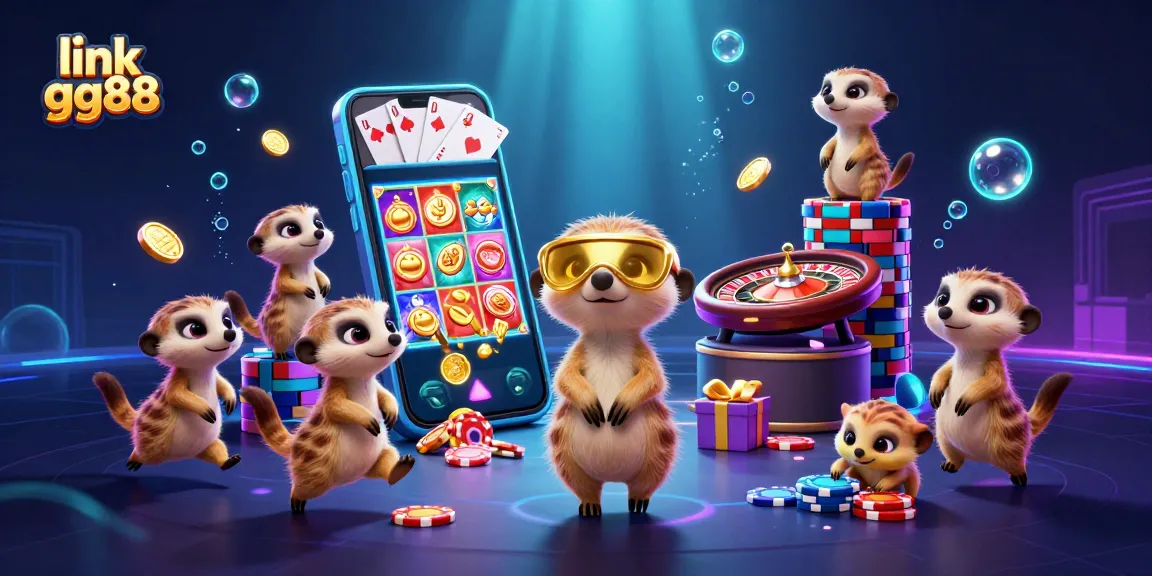 Experience thrilling gameplay at link gg88 with engaging meerkat casino characters amidst dynamic slots and games.