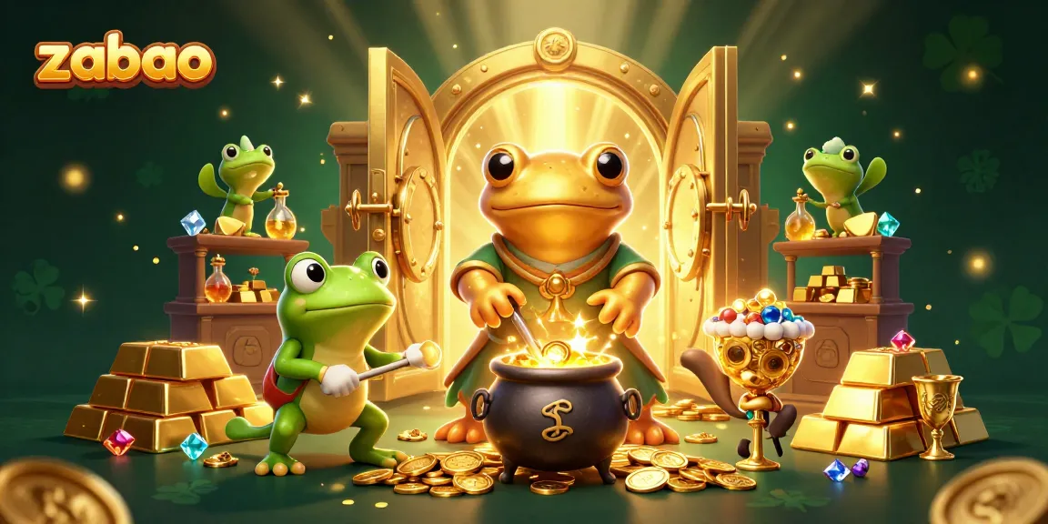 Engage with zaobao's enchanting 3D casino world, blending magical elements with gold and vibrant treasures.