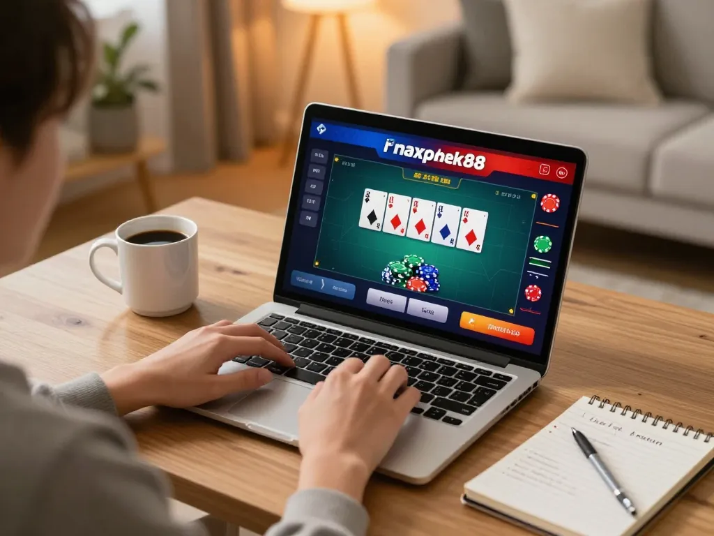 Engage with maxpoker88 online poker while enjoying a cozy home gaming experience.