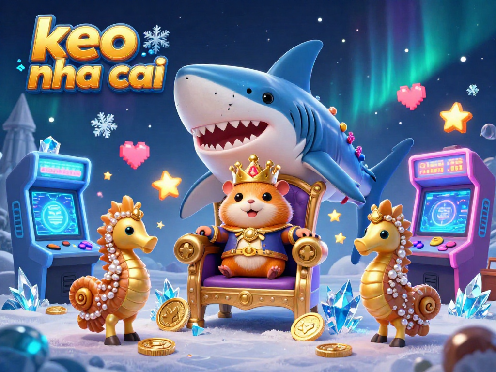 Engage with immersive keo nha cai casino experience featuring a golden hamster king and lively gaming elements.
