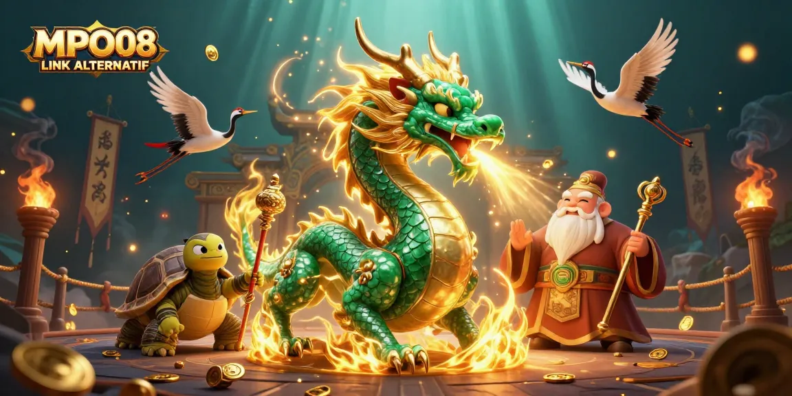 Engage in MPO08 LINK ALTERNATIF gameplay with vibrant characters and dynamic casino elements.