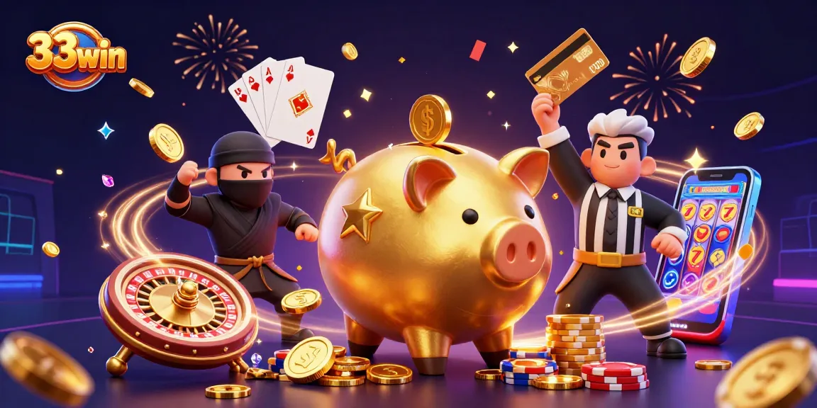 Experience thrilling wins with 33win featuring vibrant casino characters and dynamic game elements.