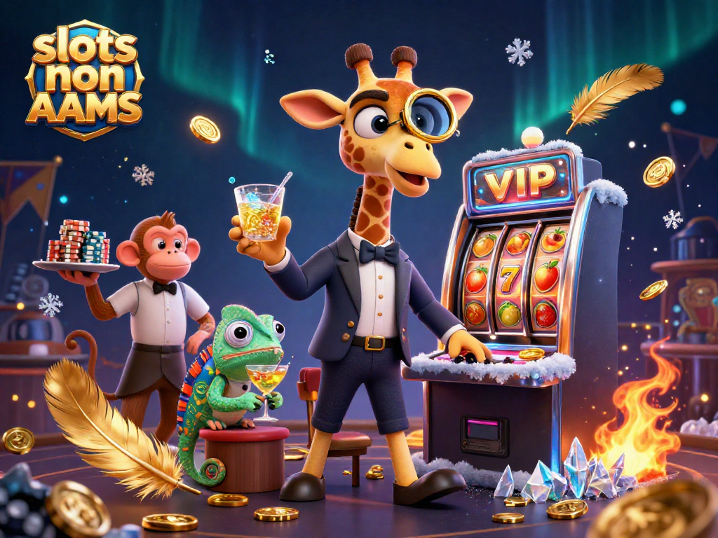 Giocatori felici mentre si divertono con le slot non AAMS, circondati da monete d'oro e simboli del jackpot.
