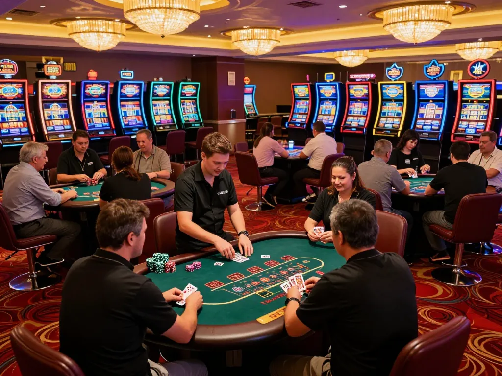 Engaged players strategizing blackjack at LGOSUPER casino while enjoying the excitement of brandingbybrandi.
