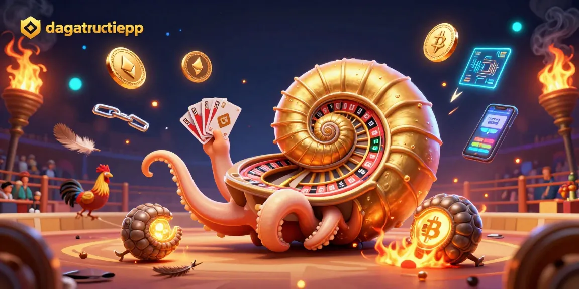 Experience exhilarating dagatructiepp cockfighting action with glowing characters in a detailed 3D scene.