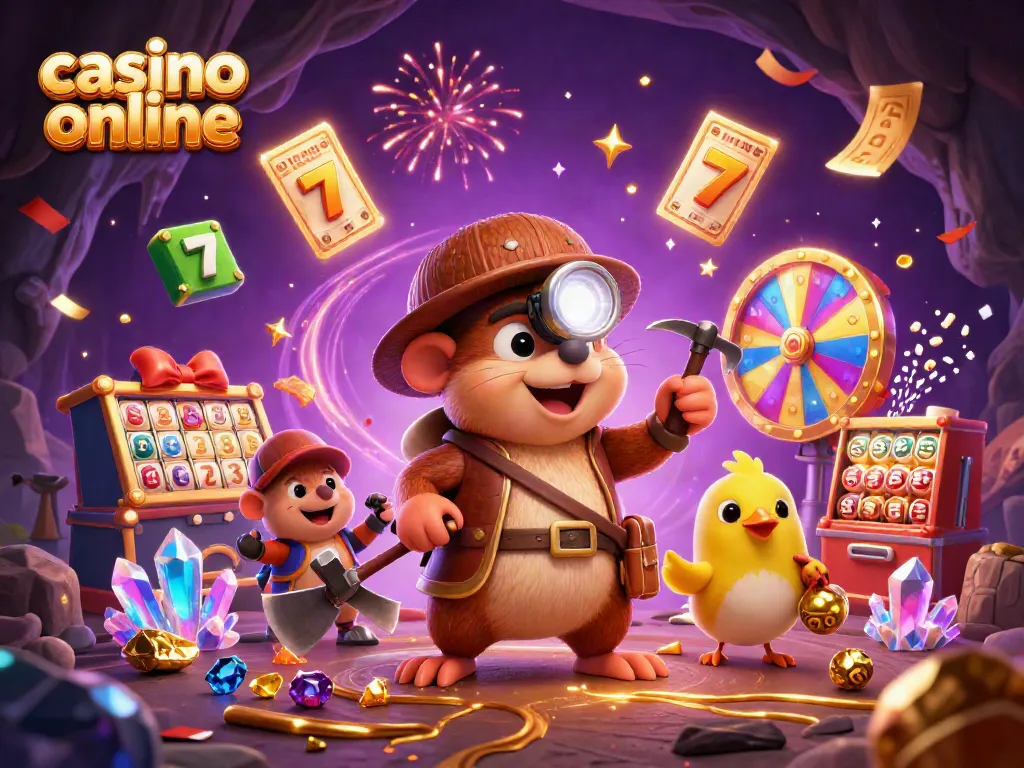 Juega en un casino online y vive la emoción con nuestra ilustración llena de acción y diversión.