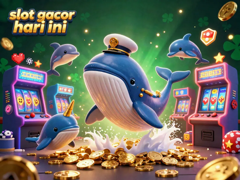 Experience slot gacor hari ini with a whimsical ocean scene filled with colorful game elements and animated characters.