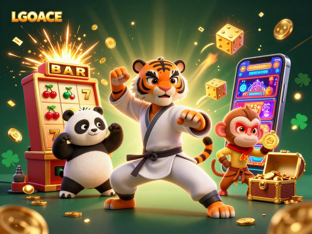 LGOACE engages players with exciting slots, vibrant animations, and a lively casino atmosphere.