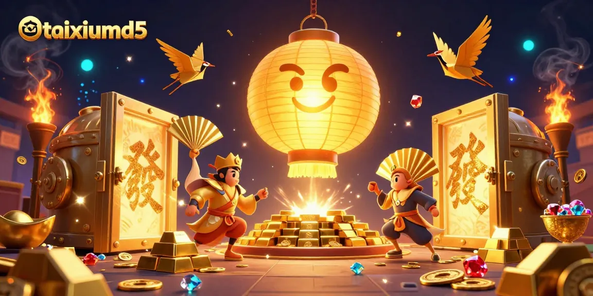 Experience the magic of taixiumd5 with an enchanting illustration of a vibrant casino scene.