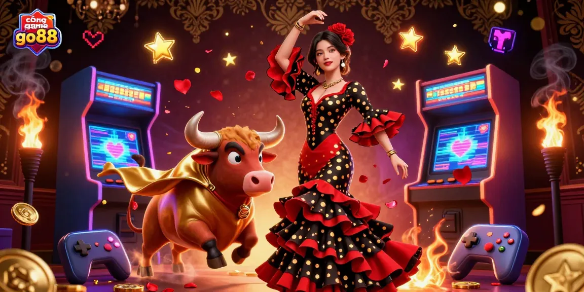 Experience the excitement of cổng game go88 with vibrant gambling elements and dynamic characters.