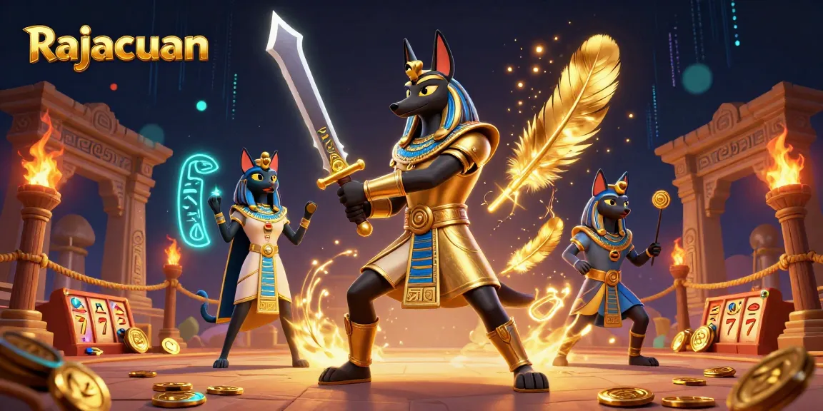 Spin your fortune with Rajacuan at the jackpot slots, illuminated by dynamic gaming elements.