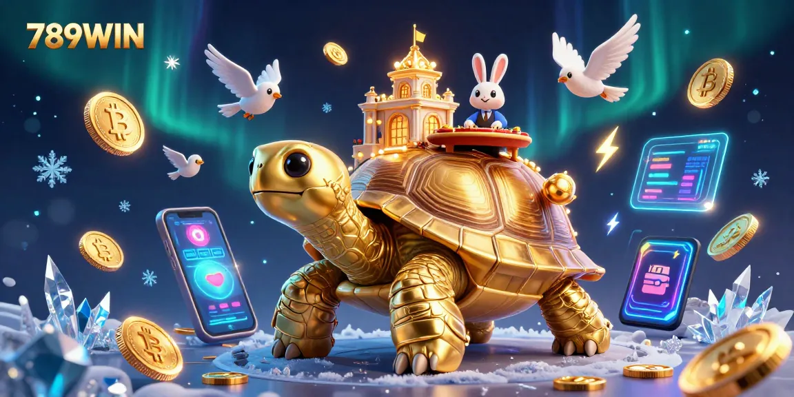 Experience excitement with 789WIN as the giant tortoise casino glimmers with golden coins.