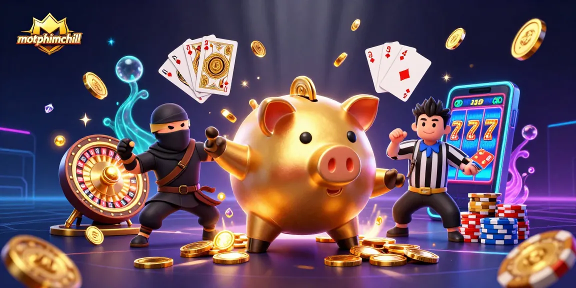 Experience the excitement of motphimchill with a thrilling scene packed with casino elements and dynamic characters.