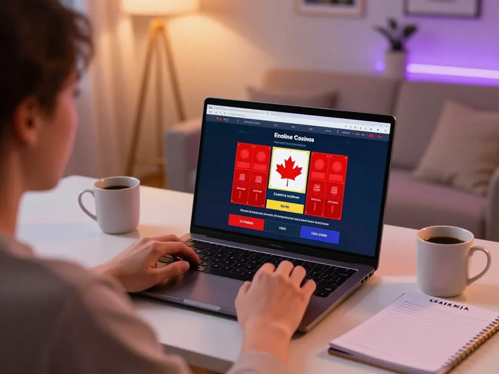Engaging online gaming setup showcasing the best online casinos in Canada.
