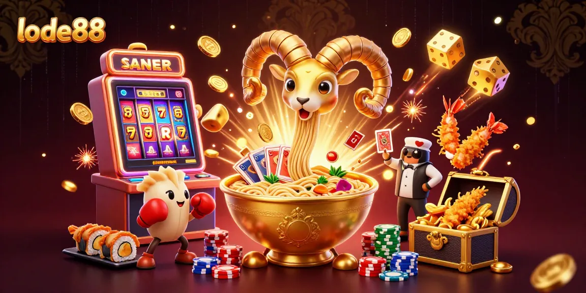 Spin to win with lode88, featuring an action-packed casino scene with vibrant characters and elements.