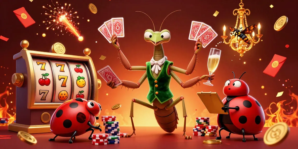 Win big with vibrant slot online action featuring animated creatures in a lively casino scene.