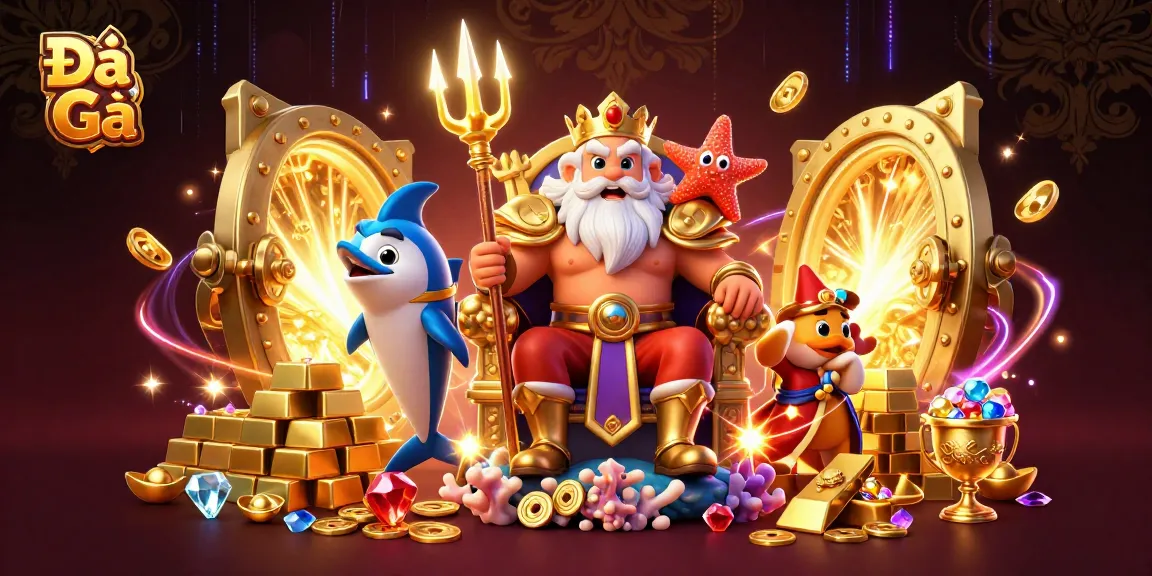Engage in Đá Gà action as Neptune rules over a treasure-filled arena.