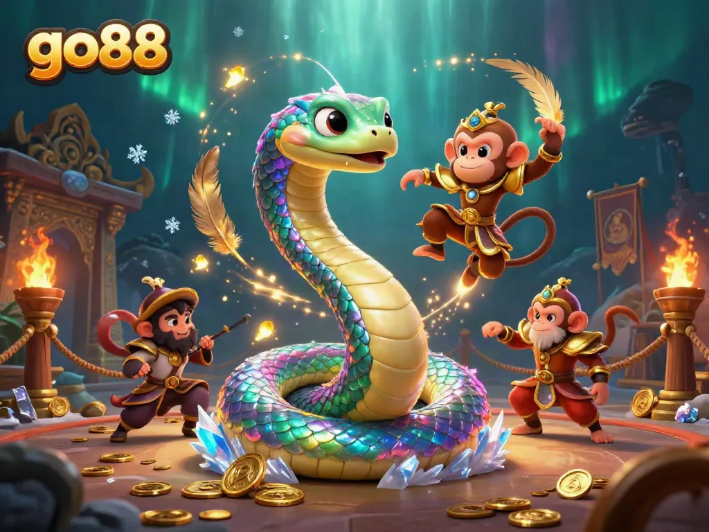 Experience excitement at go88 with radiant characters in a dynamic casino setting.