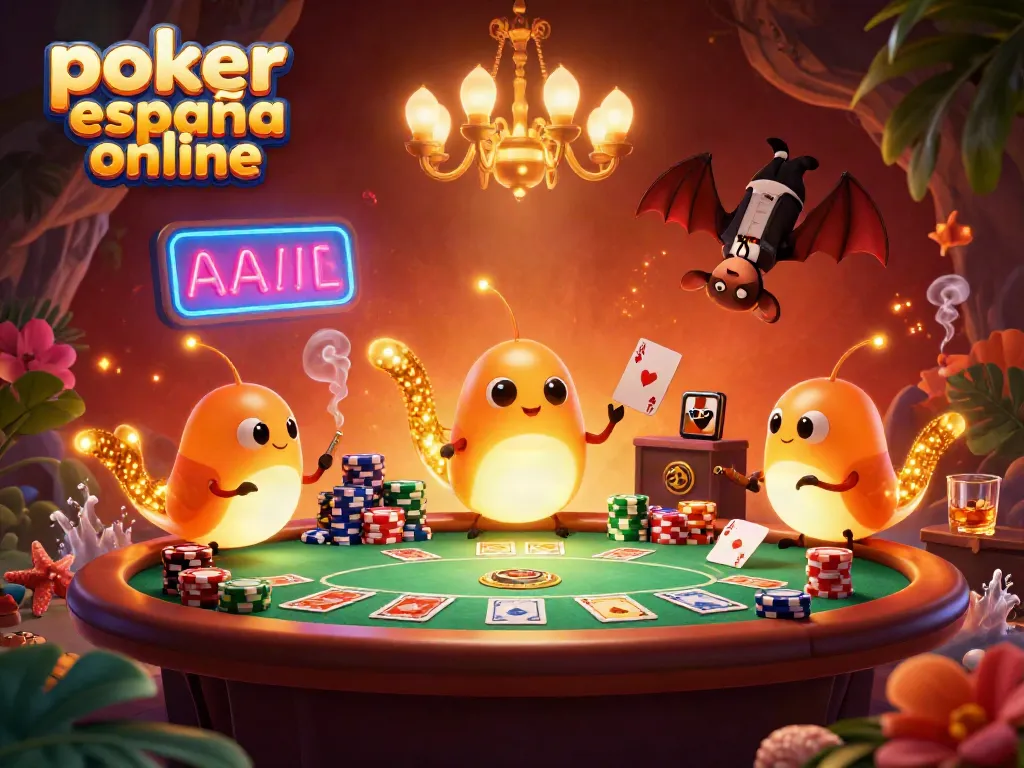 Participa en emocionantes partidas de poker españa online rodeado de espectaculares elementos visuales.